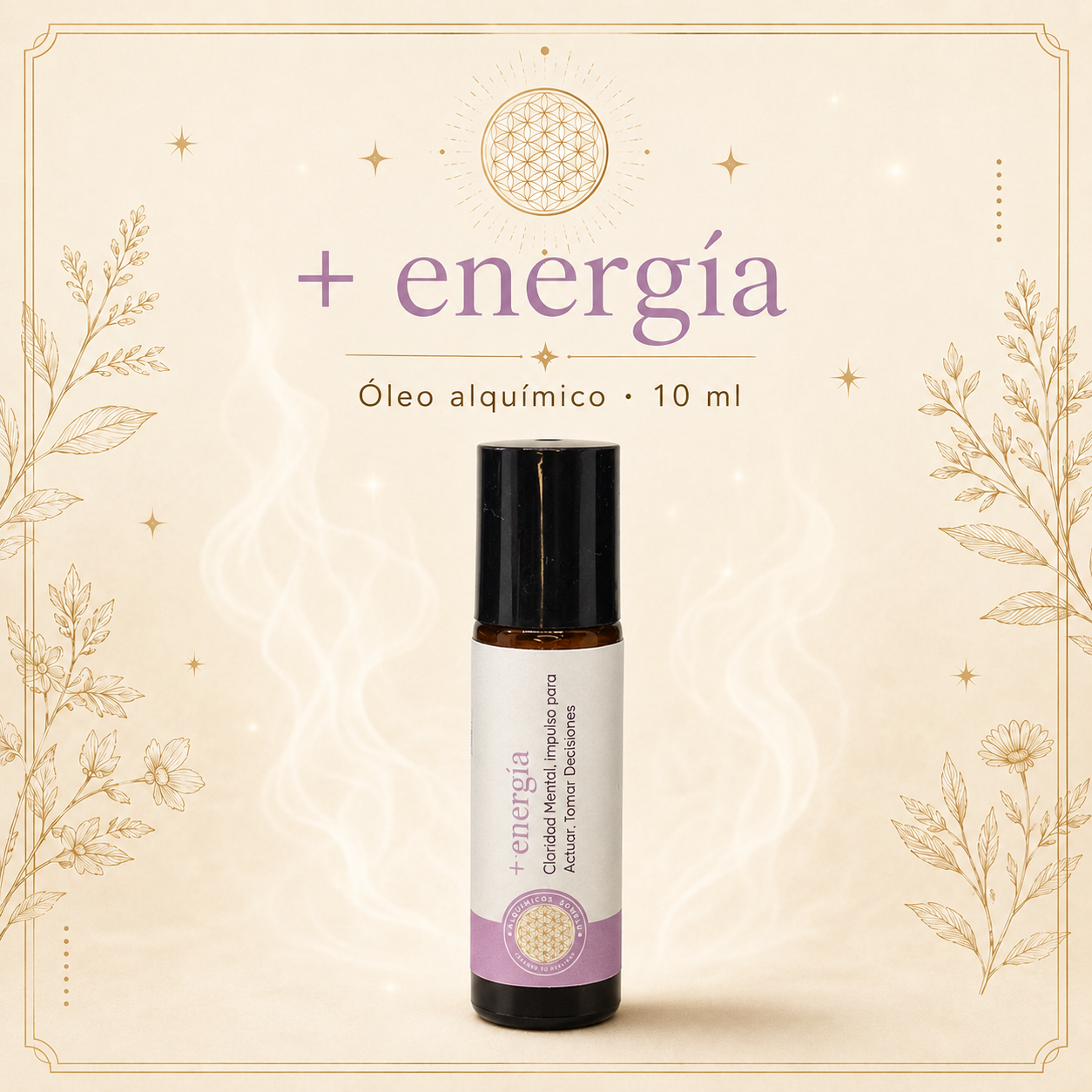 Óleo alquímico + Energía · Roll-on 10 ml